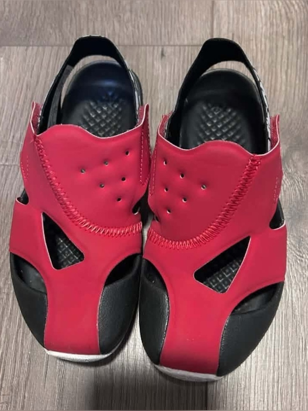 Boys Red Athletic Sandal - Comfortable Sport Slide